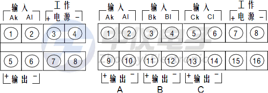 電流變送器接線示意圖