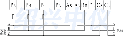 EX300R電流無(wú)紙記錄儀接線圖